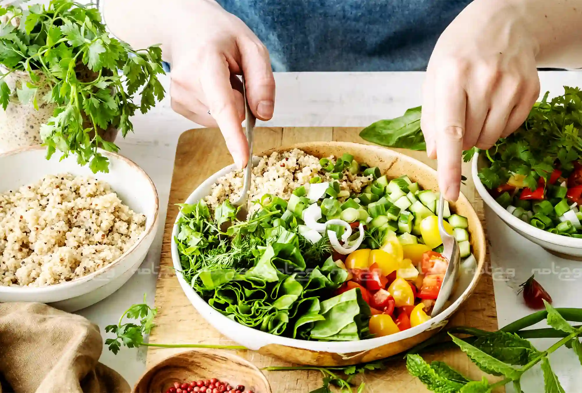 مراحل دستور پخت گیاهی مرحله ‌به ‌مرحله